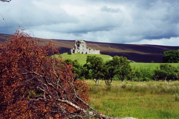 Auchendoun Castle. John Davidson spent ten years in this area. 