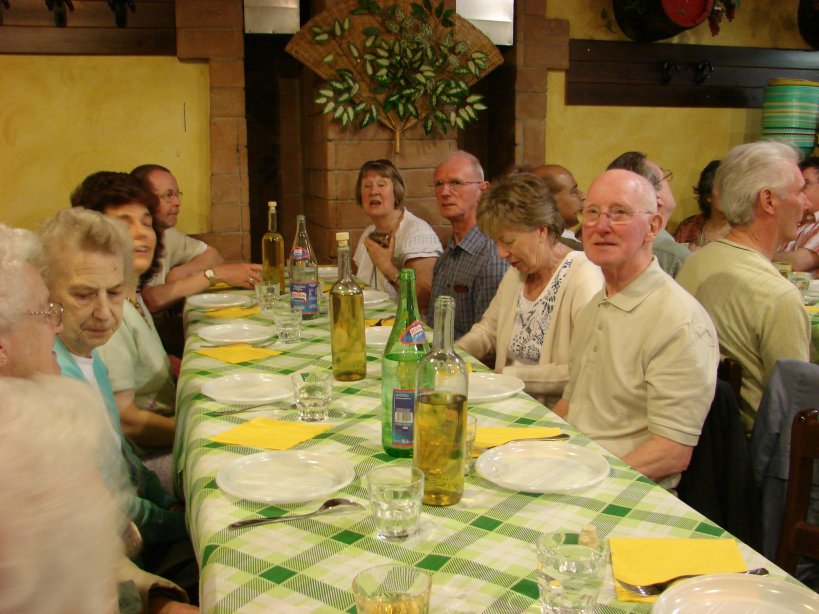 Lunch in Frascati.