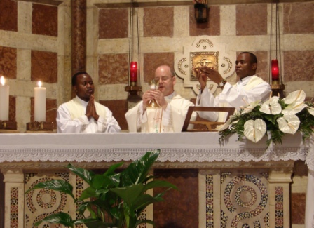 Mass in the Basilica of St Francis.