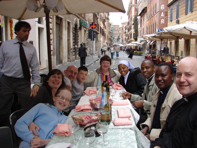 Lunch in Borgo Pio.